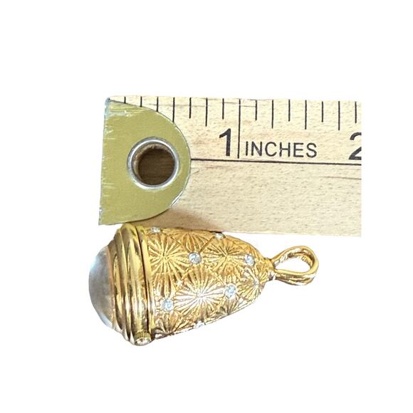 Diane Von Furstenberg DVF‎ Necklace Clock Watch Pendant Gold Starburst Jewelry - Picture 12 of 12